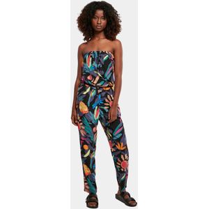 Urban Classics - Viscose Bandeau Jumpsuit - Zwart - Viscose