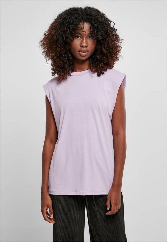 Urban Classics - Modal Ded Shoulder - Mouwloos T-shirt - Zwart - 77% Modal, 23% Polyester