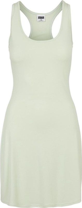 Urban Classics - Dames Modal Short Racer Back Jurk - Lightmint - Nauwsluitende A-lijn