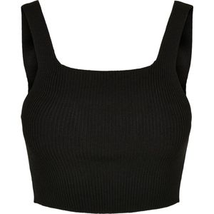 Haltertop - Zwart - Viscose - Slanke Pasvorm - Mouwloos