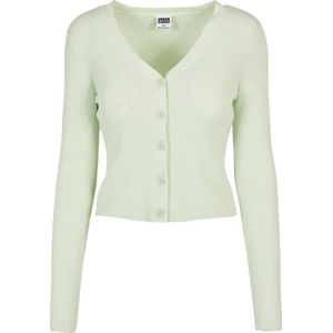 Urban Classics - Short Rib Knit Cardigan - Groen