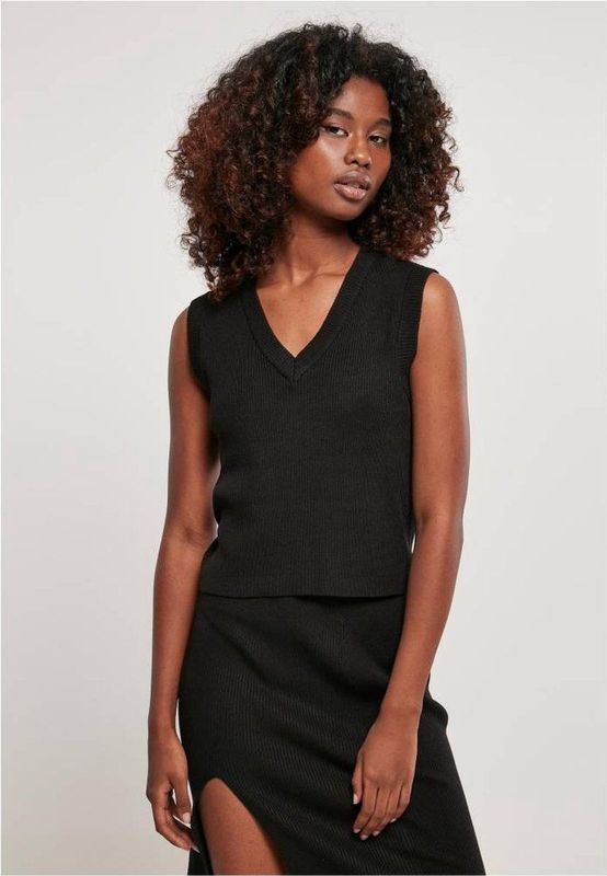 Urban Classics - Knitted - Mouwloze Korte Jurk