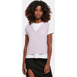 URBAN CLASSICS Rundhalspullover Urban Classics Damen Ladies Short Knittd Slip On (1-tlg)