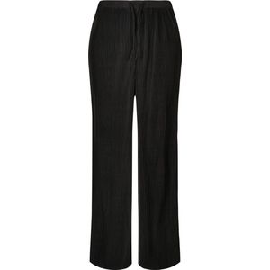 Urban Classics - Plisse Pants - Damesbroeken - Zwart - 100% Polyester