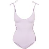 Urban Classics - Rib Badpak - Paars - 88% Polyester, 12% Elastaan