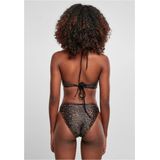 Bandeau Bikini - V-vorm - Hoog Been - Meisjes - Gekruiste Halterbandjes