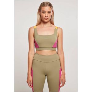 Urban Classics - Color Block - Sportbh - Khaki/Paarst/Magimango - M