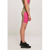 Urban Classics - Color Block - Korte Cycle Broek - Groen/Paars