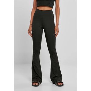 Urban Classics Recycled High Waist Flared Legging Zwart