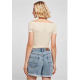 Urban Classics - Rib Off shoulder top - Groen