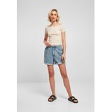 Urban Classics - Rib Off shoulder top - Groen