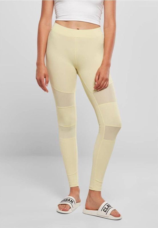 Urban Classics - Tech Mesh Sportlegging - Geel