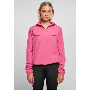 Urban Classics - Dames Windjack - Regenjas - Roze - Waterdicht, Licht, Lange Mouwen