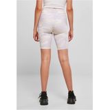 Urban Classics - High Waist Camo Tech Korte cycle broek - Paars