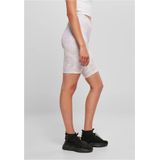 Urban Classics - High Waist Camo Tech Korte cycle broek - Paars