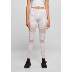 Urban Classics - Camo Tech Mesh lilaccamo Sportlegging   Paars