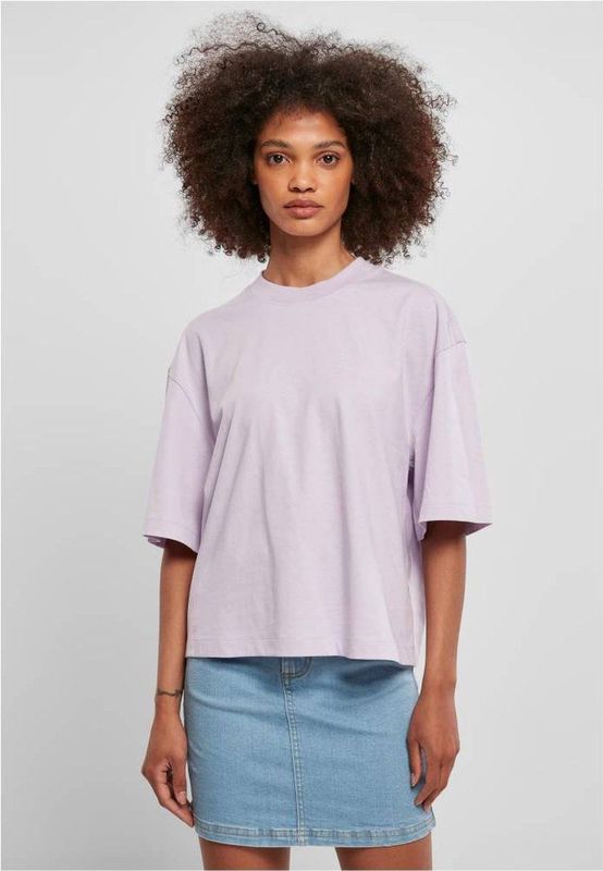 Urban Classics - Organic Oversized Dames T-shirt Paars