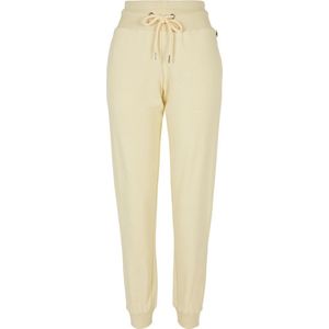 Urban Classics - Organic High Waist Dames joggingbroek - Geel