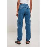 Urban Classics - Organic Stretch Denim Cargobroek   Blauw
