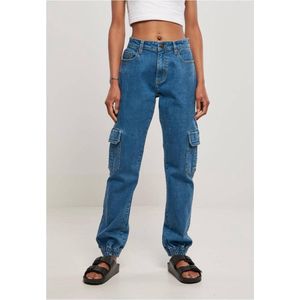 Urban Classics - Organic Stretch Denim Cargobroek   Blauw