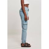Urban Classics - Organic Stretch Denim Cargobroek Blauw