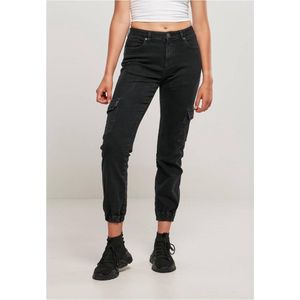 Urban Classics - Organic Stretch Denim Cargobroek   Zwart