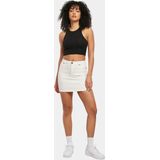Urban Classics Dames Minirok Stretch Denim Offwhite 32 Off White 34, Gebroken wit