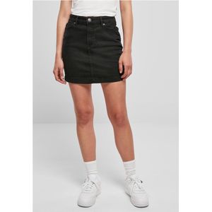 Urban Classics - Rok - Black Denim - Minirok - 5-pocket-style