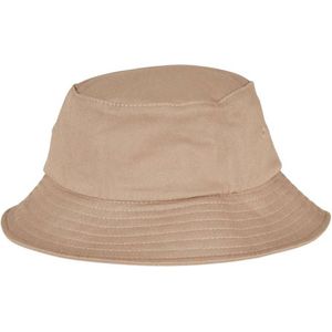 Flexfit Unisex Cotton Twill Bucket Hat Kids Hoed, Kaki, One Size