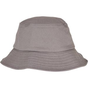 Flexfit Unisex Cotton Twill Bucket Hat Kids Hoed, Grijs, One Size