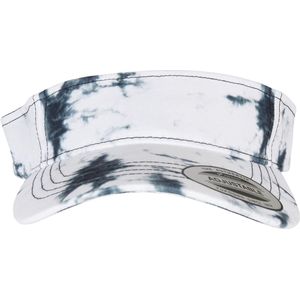 Urban Classics - Batik Dye Curved Cap Visor/zonneklep - Zwart/Wit