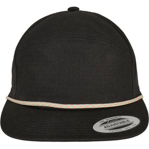 Flexfit Unisex Color Braid Jockey Cap Baseballpet, zwart, één maat
