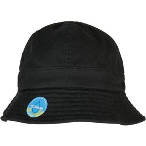 Urban Classics - Eco Washing Flexfit Notop Tennis Hat Bucket hat / Vissershoed - Zwart