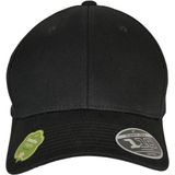 Flexfit Unisex 110 Organic Cap Baseballpet, zwart, één maat