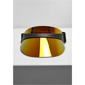 Urban Classics - Cool Plastic Visor/zonneklep - Zwart/Oranje