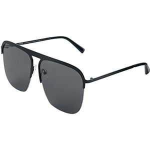 Urban Classics Uniseks zonnebril zonnebril Carolina voor mannen en vrouwen, bril met beschermhoes, zwart/zwart, één maat, zwart/zwart, One Size