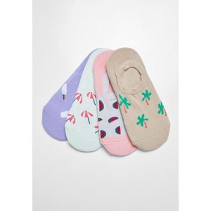 Urban Classics - Recycled Yarn Invisible Summer - Enkelsokken - Multicolours - 4-Pack