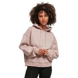 Dameshoody - Oversized - Geborsteld Fleece - 100% Katoen - Zwart