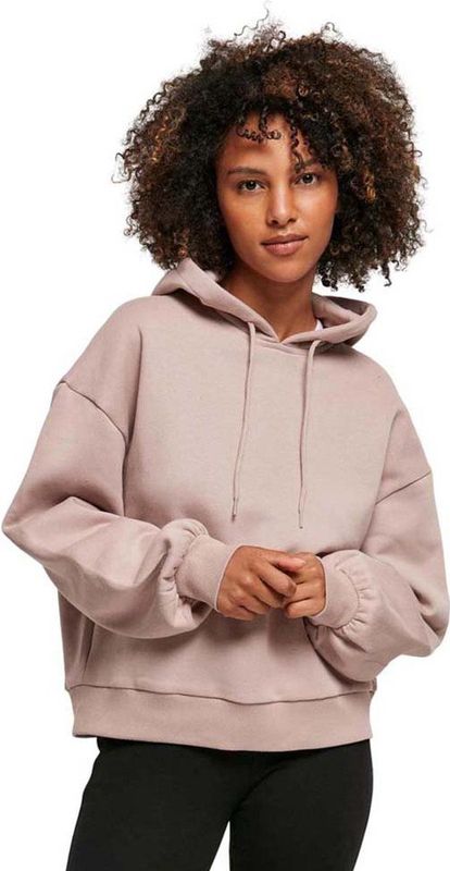Dameshoody - Oversized - Geborsteld Fleece - 100% Katoen - Zwart