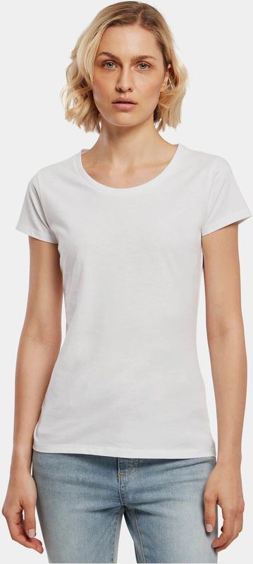 Damesshirt 'Basic Tee' met ronde hals White