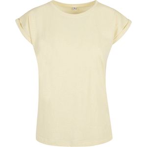 Build Your Brand - Extended Shoulder Tee - T-shirt - Softyellow - 5XL