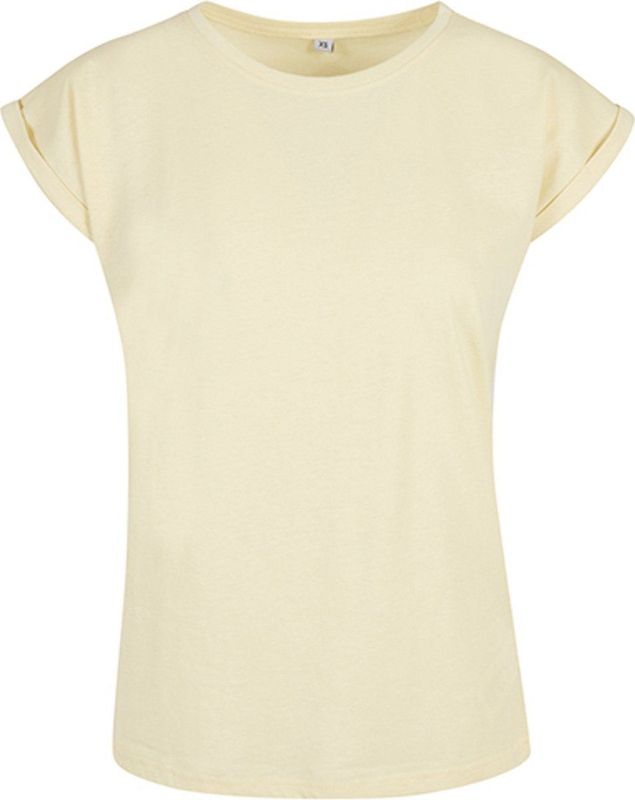 Build Your Brand - Extended Shoulder Tee - T-Shirt - Softgeel - Katoen