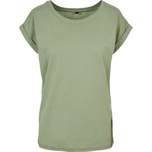 Build your Brand Ladies´ Extended Shoulder Tee BY021 - SOFT SALVIA - XXL