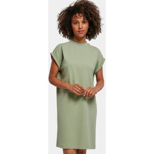 Build Your Brand - Turtle Shoulder Dress - Oversized Damesshirt - Soft Salvia - XXL