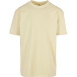 Build Your Brand Heren Heavy Oversize Tee T-shirt, Softyellow, XS