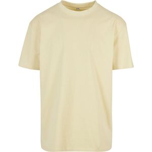 Build Your Brand Heren Heavy Oversize Tee T-shirt, Softyellow, XS
