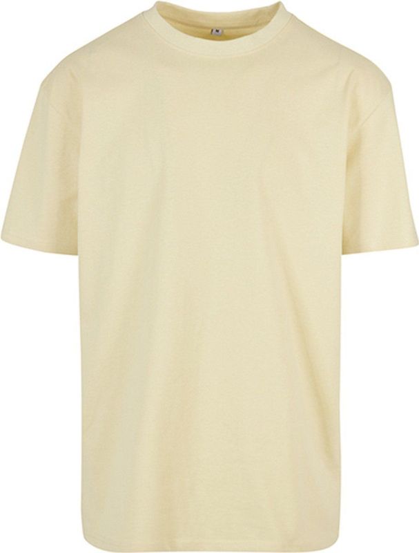 Build Your Brand Heren Heavy Oversize Tee T-shirt, Softyellow, XS