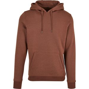 Build Your Brand Heavy Hoody Sweatshirt met capuchon voor heren, bark, maat S, Bark