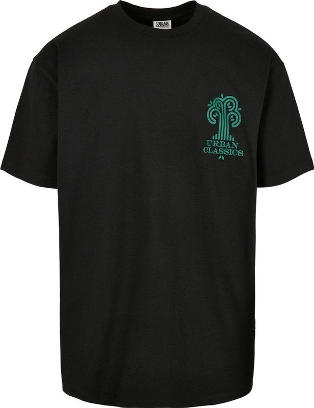 Urban Classics - Organic Tree Logo Heren T-shirt - Zwart