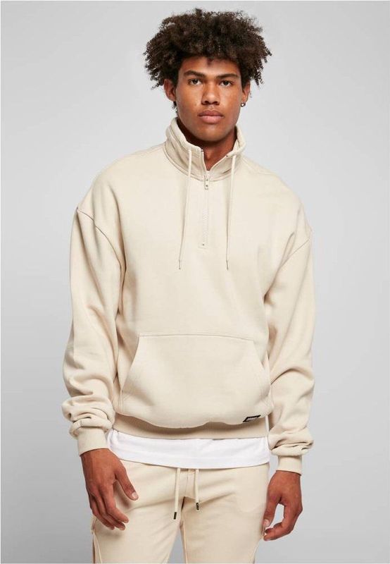 Urban Classics - Organic Drawstring Troyer Sweater/trui - Groen